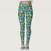 Petal Party Pattern Leggings レギンス (正面)