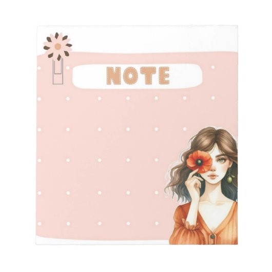 Petal & Polka: Whimsical Muse Notes Collection ノートパッド (正面)