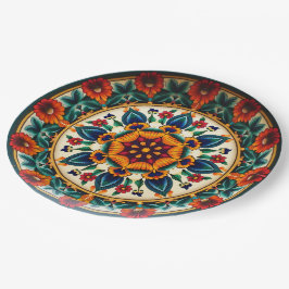 💀🎉Petal Prism Plate Doom Día de los Muertos ペーパープレート