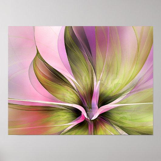 Petal Profusion Delicate Tranlucent Flower ポスター (正面)