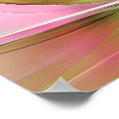 Petal Profusion Delicate Tranlucent Flower ポスター (角)