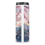 Petal Reverie—A Crane’s Serenade at Sundown タンブラー (裏面)