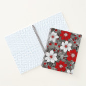 Pétalos Rojos y Blancos sobre Plata ノートブック (内部)