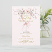 Petals And Prosecco ワイルドフラワー ブライダルシャワー 招待状 (スタンド正面)