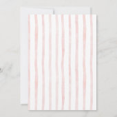 Petals and Prosecco Blush Bow Petals Bridal Shower 招待状 (裏面)