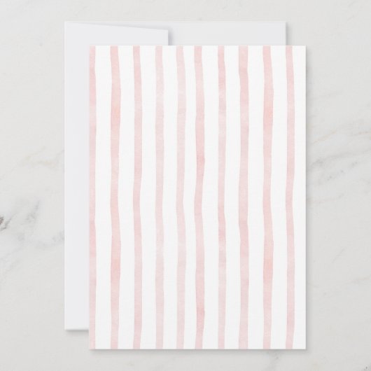 Petals and Prosecco Blush Bow Petals Bridal Shower 招待状 (裏面)