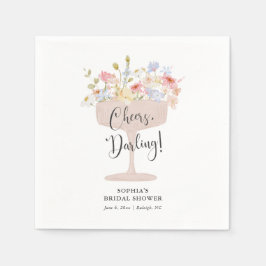 Petals and Prosecco Bridal Shower スタンダードカクテルナプキン