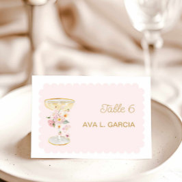 Petals and Prosecco Bridal Shower テーブルナンバー