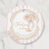 Petals and Prosecco Bridal shower フェイバータグ (正面)