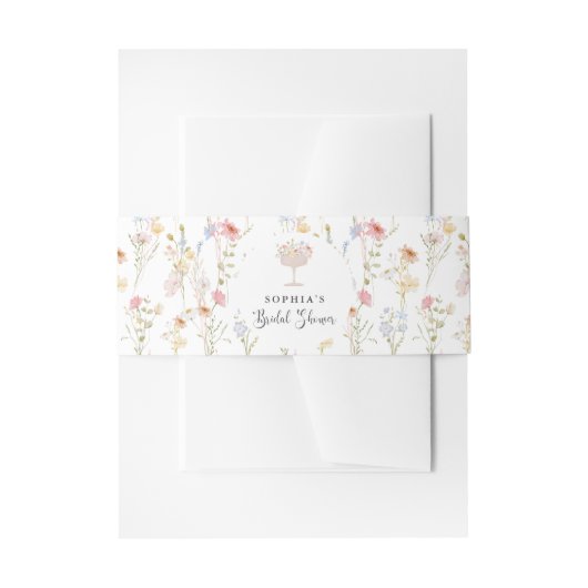 Petals and Prosecco Bridal Shower 招待状ベリーバンド (正面例)