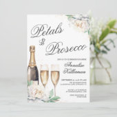 Petals And Prosecco Bridal Shower 招待状 (スタンド正面)