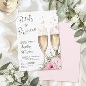 Petals And Prosecco Bridal Shower 招待状