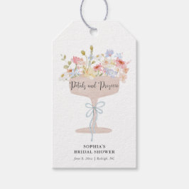 Petals and Prosecco Bridal Shower Favor ギフトタグ
