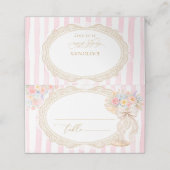 Petals and Prosecco Bridal Shower Place Card プレイスカード (外部開封)