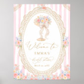 Petals and Prosecco Bridal Shower Welcome ポスター (正面)
