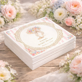 Petals and Prosecco Colorful Floral Bridal Shower  スタンダードカクテルナプキン