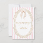 Petals and Prosecco Floral Bridal Shower サンキューカード (裏面)