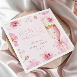 Petals de Prosecco Rosa para Chá de Noiva スタンダードカクテルナプキン