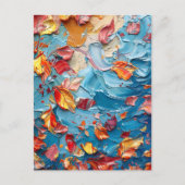 Petals in Motion – Expressive Abstract Floral ポストカード (正面)