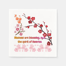 Petals in Pink Harmony スタンダードカクテルナプキン