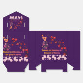 Petals in Pink Harmony dark purple フェイバーボックス (見開き)
