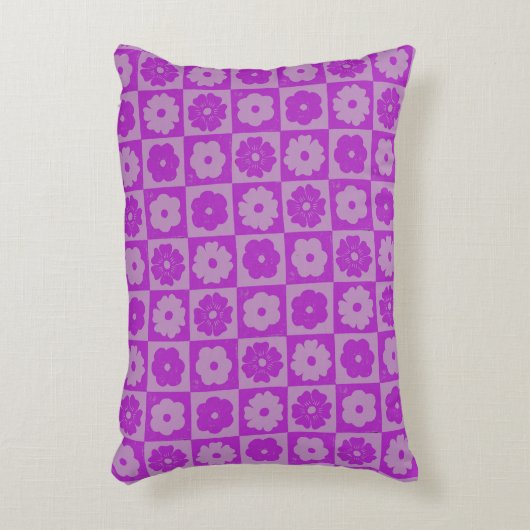 Petals In Silence 01. Floral Pattern. アクセントクッション (正面(垂直))