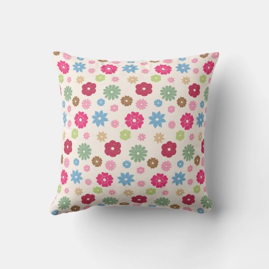 Petals In Silence 11. Floral Pattern. クッション (裏面)