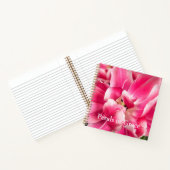 Petals of Grace | Blush Tulip Dreams Floral Spiral ノートブック (内部)
