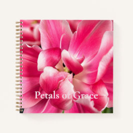 Petals of Grace | Blush Tulip Dreams Floral Spiral ノートブック
