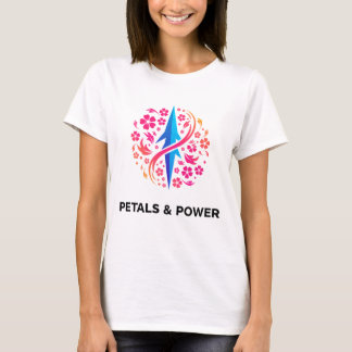 Petals & Power レディース Tシャツ