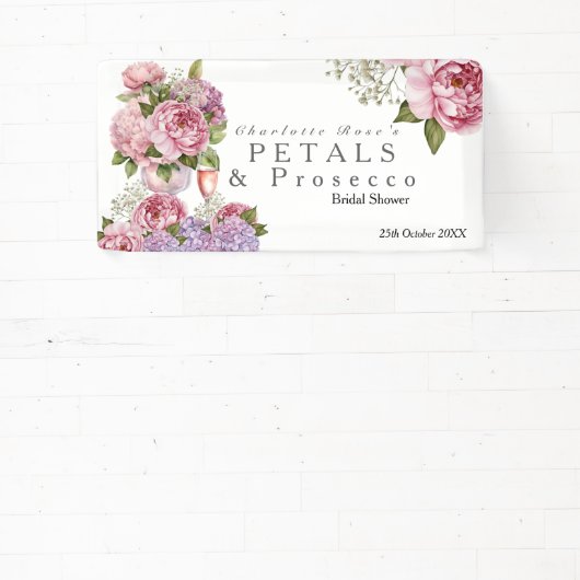 Petals & Prosecco Banner 横断幕 (インサイチュ)