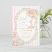 Petals & Prosecco Floral Garden Bridal Shower 招待状 (スタンド正面)