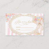 Petals Prosecco How Many Kisses Game エンクロージャーカード (正面)