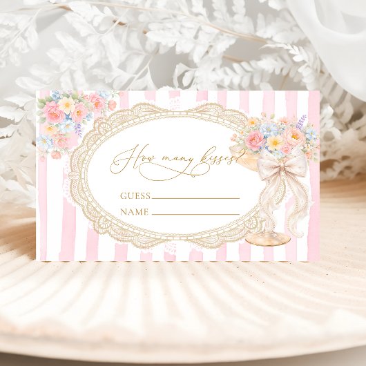 Petals Prosecco How Many Kisses Game エンクロージャーカード