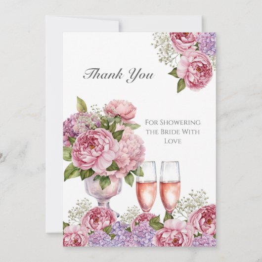 Petals & Prosecco "Thank You"   Sign 招待状 (裏面)