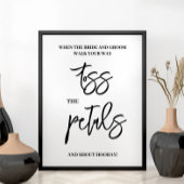 Petals wedding sign poster ポスター