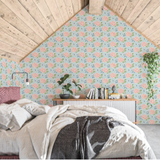 PetalSky Haven フラワーリング コテージ ウォールペーパー Airbnb 用