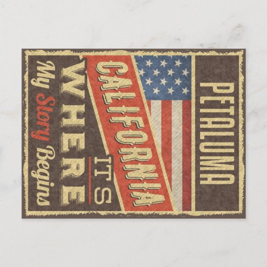 Petaluma California ポストカード (正面)