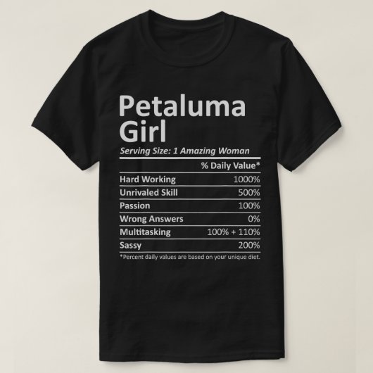 PETALUMA L CA CALIFORNIA おもしろい City Home Roots USA Tシャツ (デザイン正面)