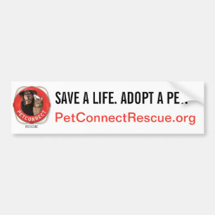 PetConnectの救助 バンパーステッカー
