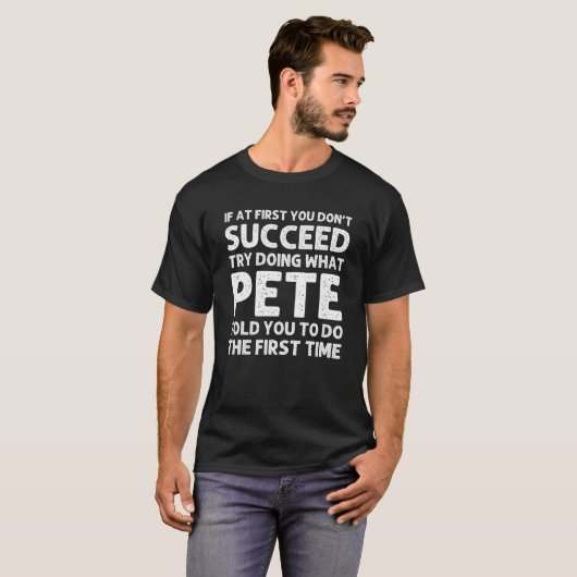 PETEギフト名パーソナライズされた誕生日おもしろいChristm Tシャツ (正面フル)