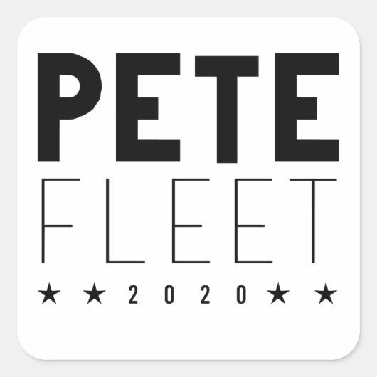 Pete Fleet 2020 スクエアシール (正面)