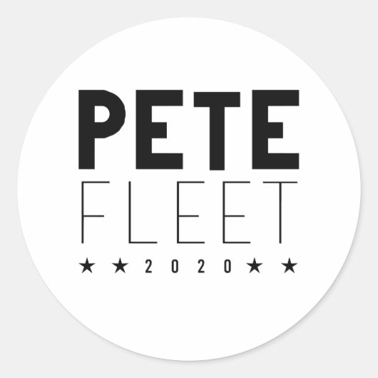 Pete Fleet 2020 ラウンドシール (正面)