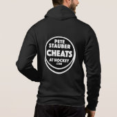 Pete Stauber Cheats At Hockey .com フーディー パーカ (裏面)