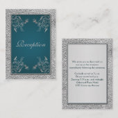 Peterエンクロージャカードのティール(緑がかった色) エンクロージャーカード (正面/裏面)