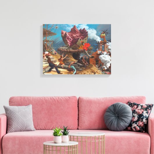 Peter Blume – 岩 キャンバスプリント (インサイチュ (リビング))