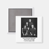 Peter family_Wポートレート、ピーターa... カスタマイズ -  マグネット (正面/裏面)