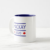 Peter macKay モダン 2020 Maple葉 Color ツートーンマグカップ (正面左)