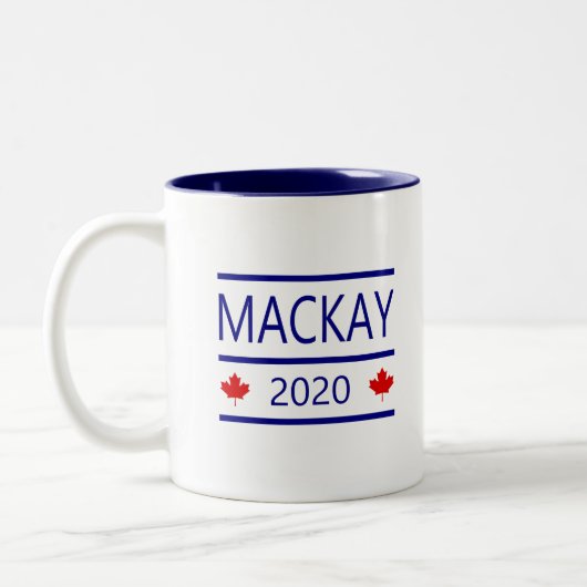 Peter macKay モダン 2020 Maple葉 Color ツートーンマグカップ (左)