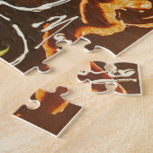 Peter Maxカラフル水色花付き花瓶 ジグソーパズル (側面)